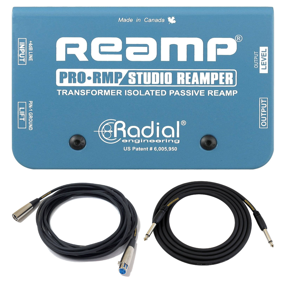 Radial Prormp 1 Channel Passive Re Amping Device Direct Box With