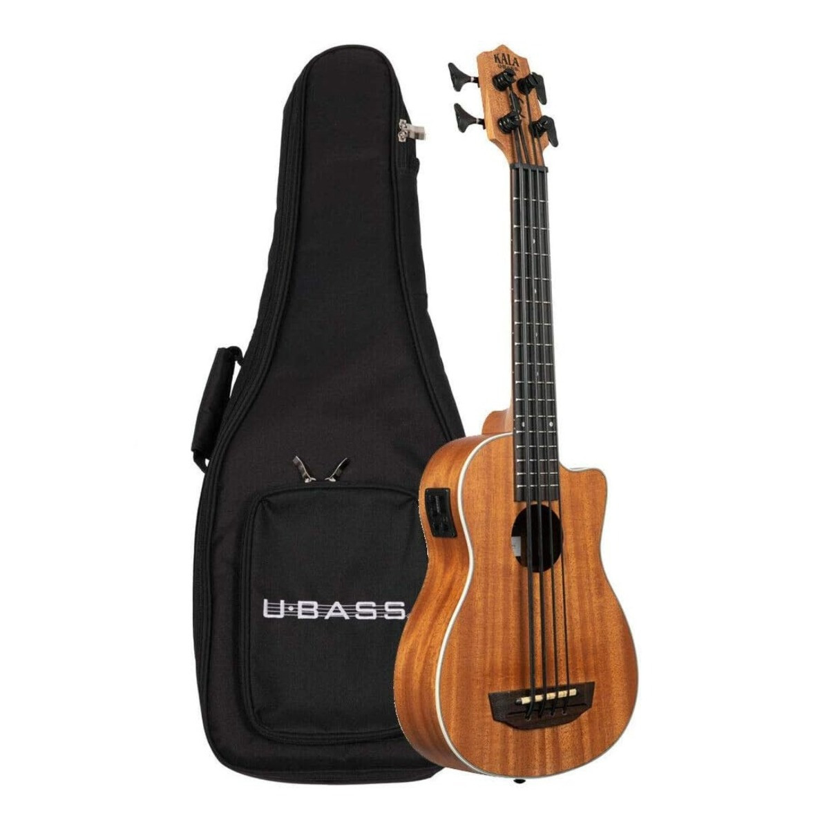 Kala U-Bass Scout Mahogany 4 Strings Acoustic Electric Bass Guitar