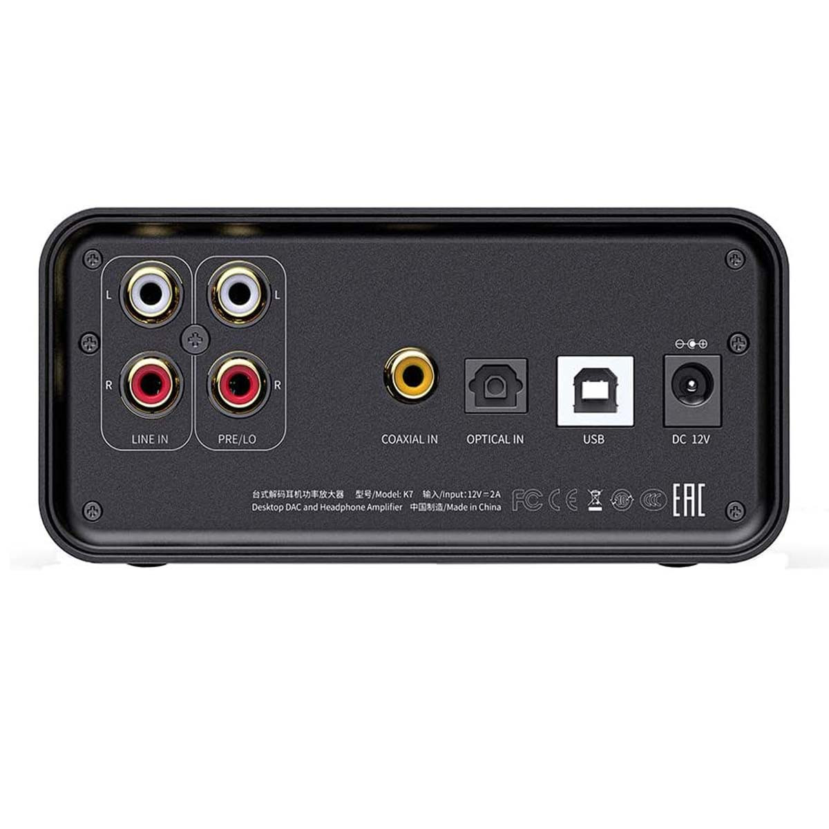 Fiio K7 Full Balanced Hifi Dac Headphone Amplifier Ak4493S With