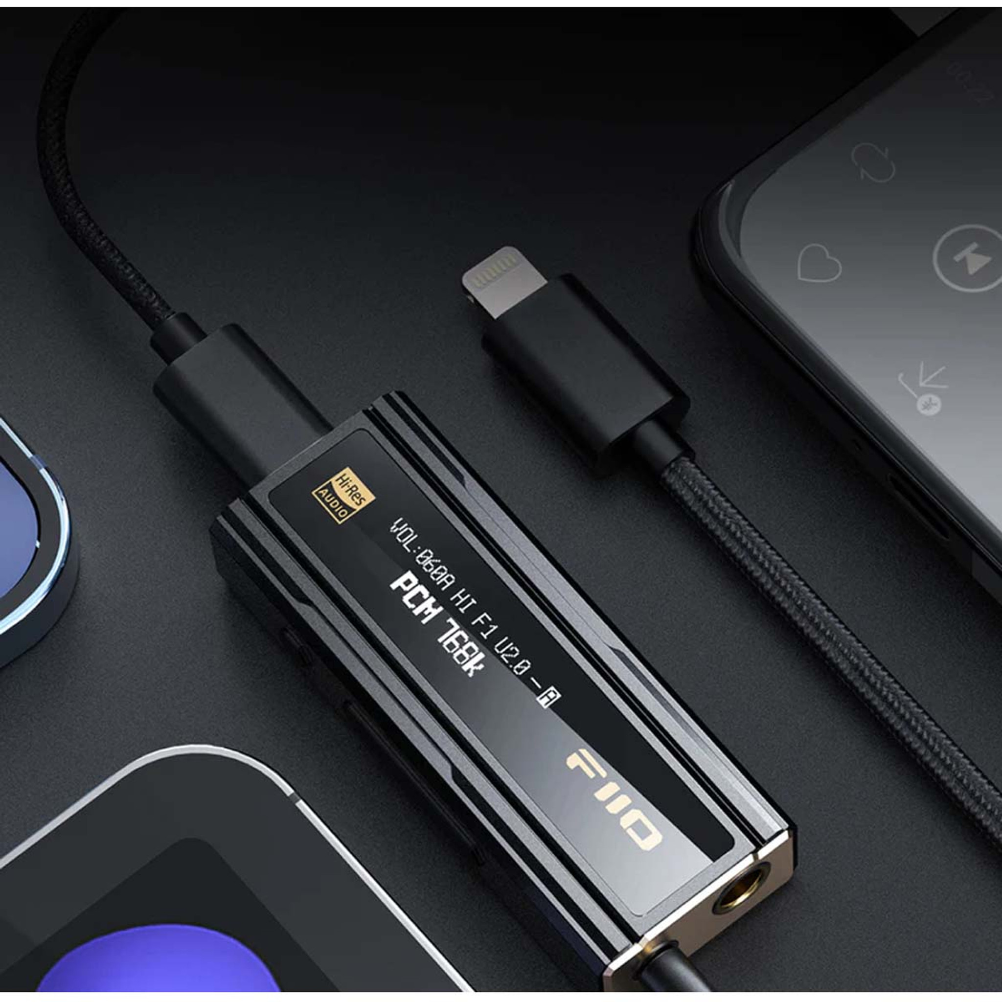 Fiio Ka5 Usb Portable Dac Headphone Amplifier Dongle Volume