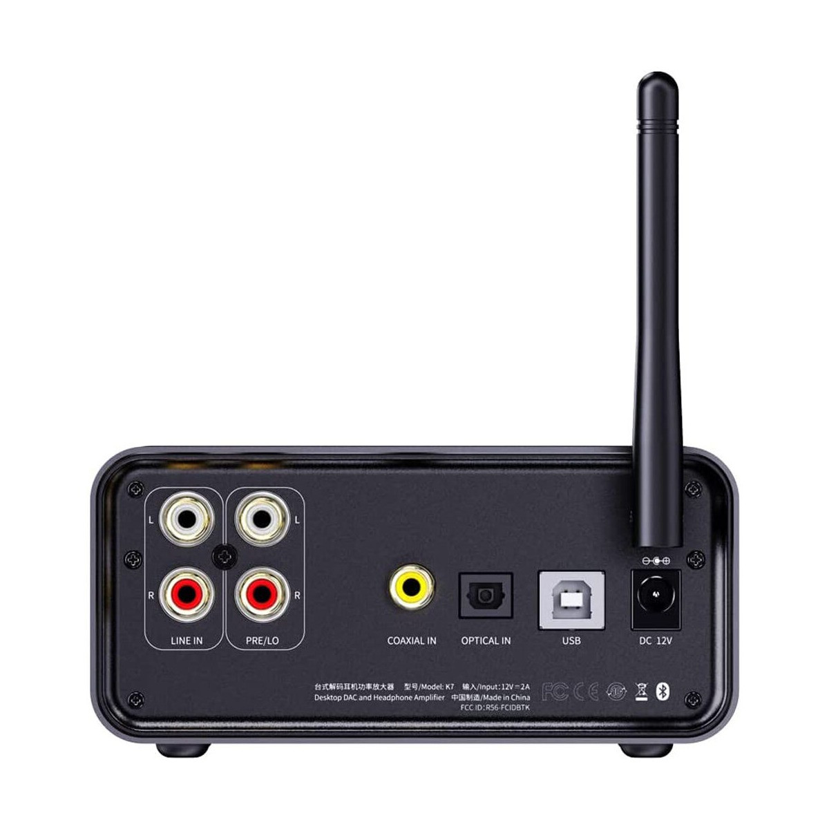 FiiO K7BT Fully Balanced HiFi DAC Bluetooth Headphone Amplifier