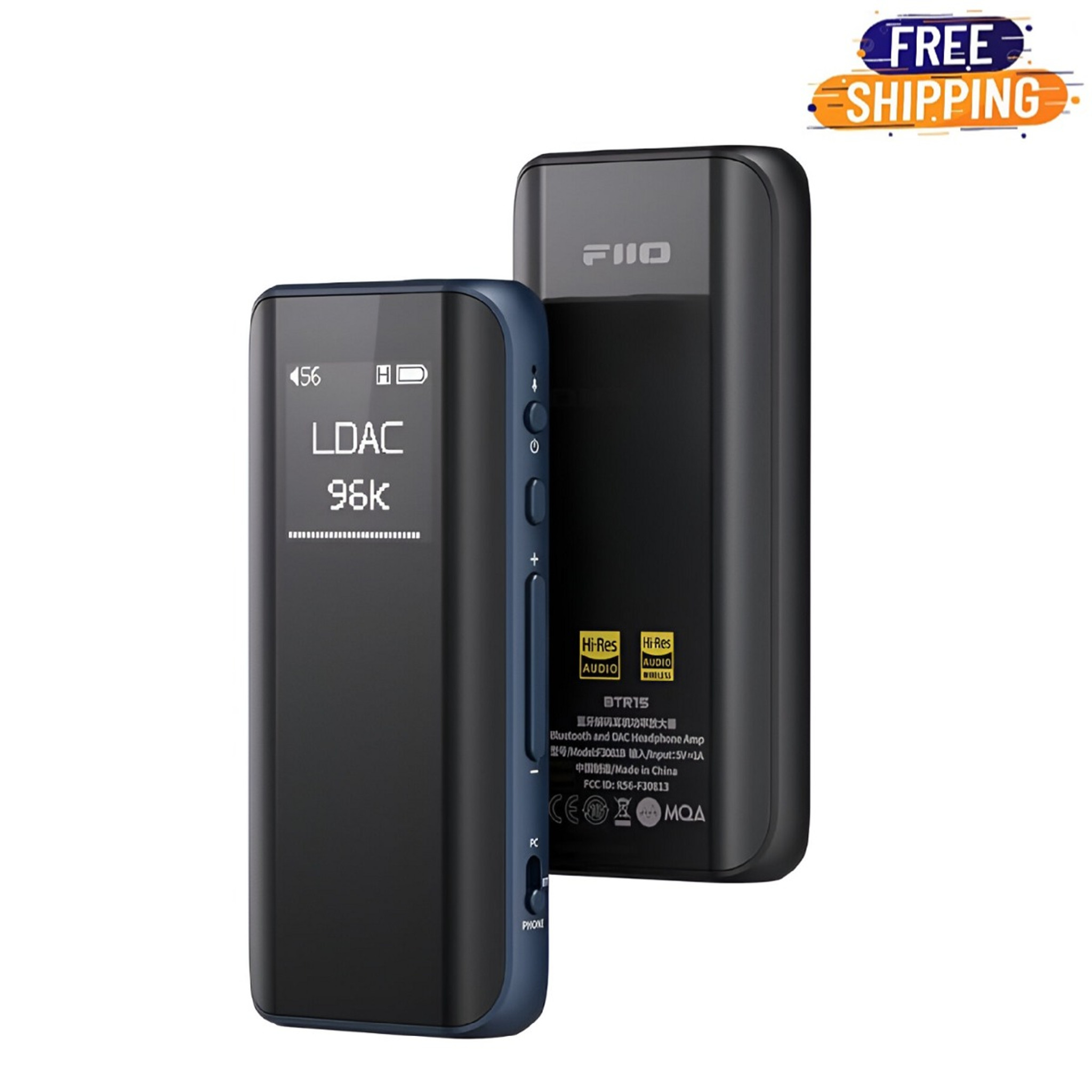 15か月使用　FIO-BTR5 USB DAC FiiO FiiO BTR15 Headphone Amps Bluetooth 5.1 Receiver with