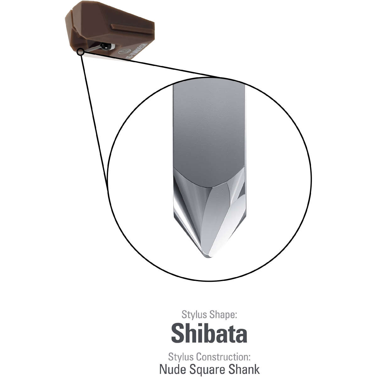 Audio-Technica AT-VMN95SH Shibata Replacement Turntable Stylus in