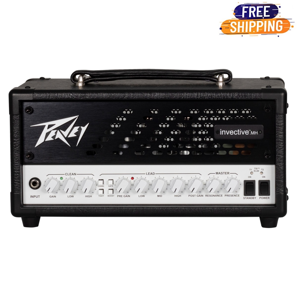 Peavey Invective MH 20/5/1 Watt 2 Channel Tube Amplifier Head with