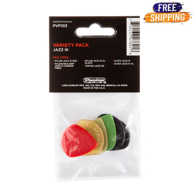Jim Dunlop Guitar Picks Variety - 6 Pack - Zorro Sounds