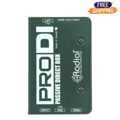Radial Prodi 1 Channel Passive Instrument Mono Direct Box With