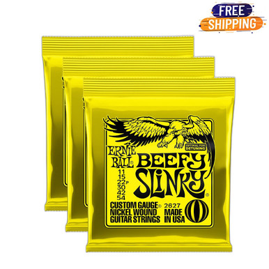 Ernie Ball 2627 Nickel Wound Beefy Slinkys 11-54 Guitar