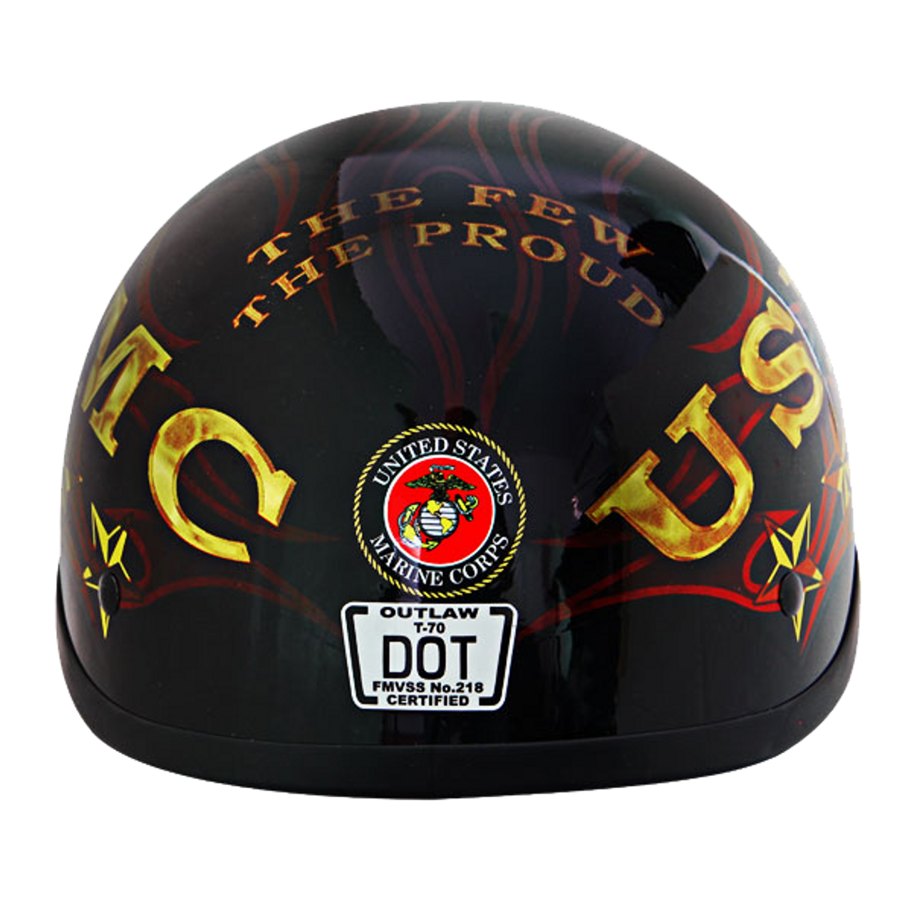 Officially Licensed - US Marines Motorcycle Helmet