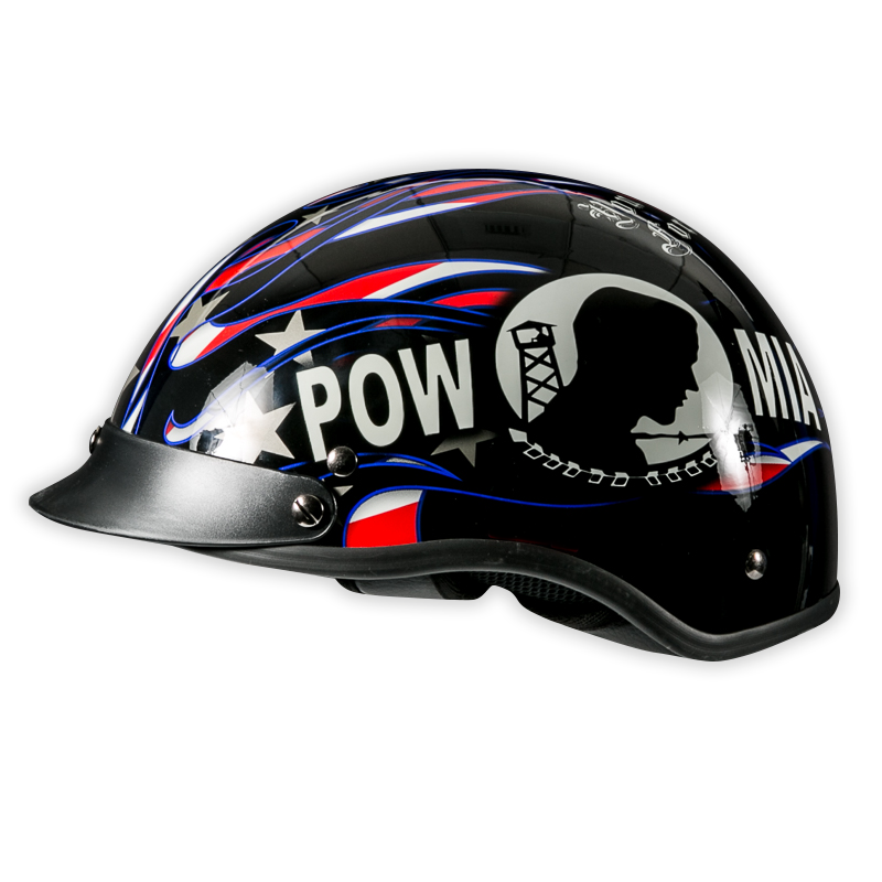 american wwii motorcycle helmet D.O.T. German- Dull Black Daytona Helmets