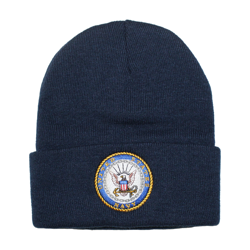 US Navy Embroidered Logo Beanie