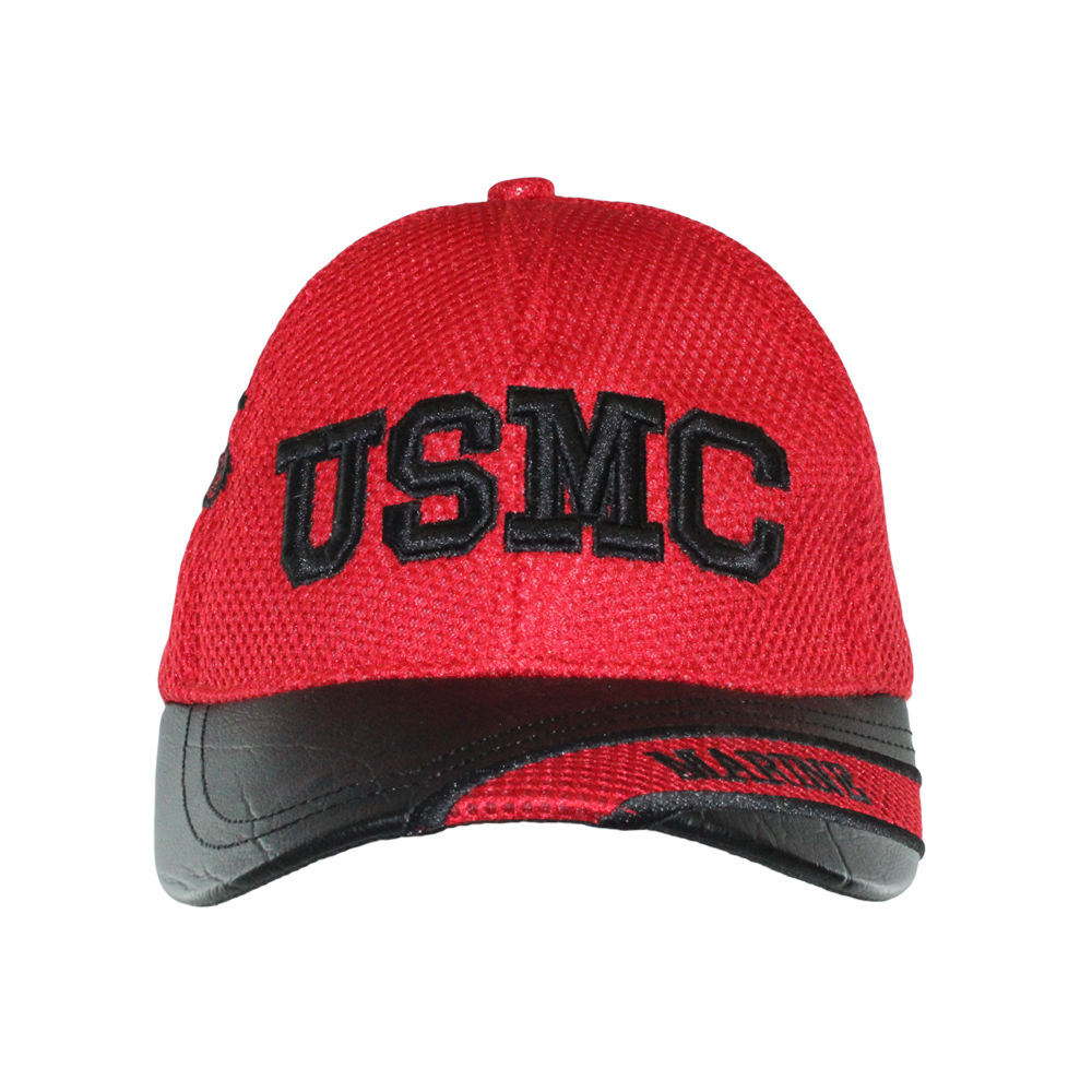 US Marines Leather Brim Cap