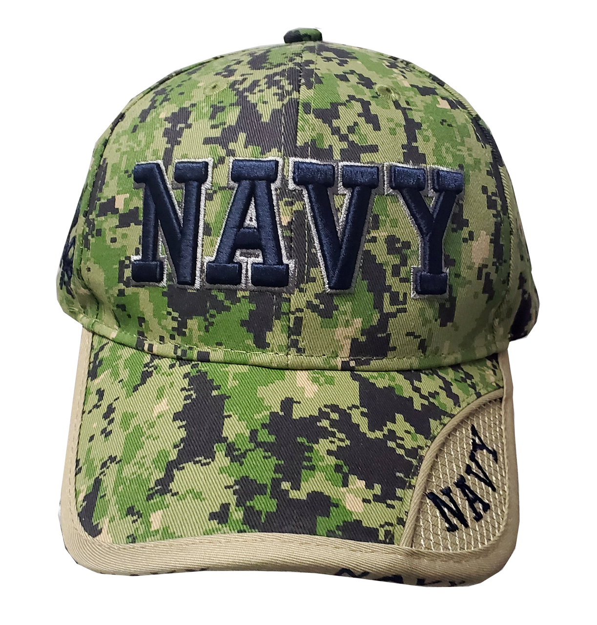 Officially Licensed - 3D Embroidered US Navy All Over Digital Camo Cap