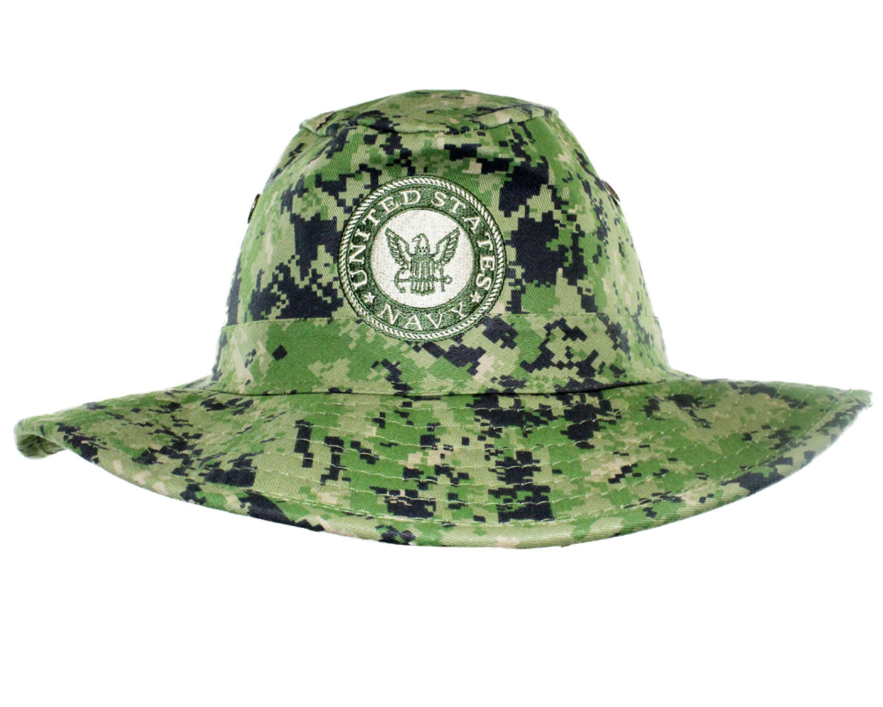 Unisex Green Camouflage Fishing Hat One Size