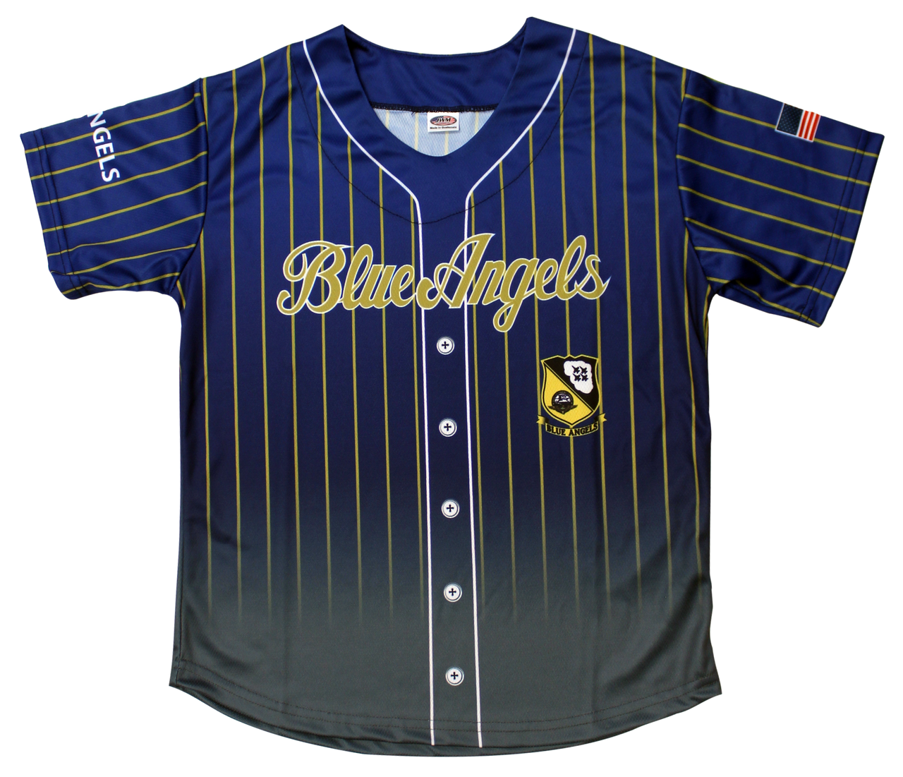 Officially Licensed - Blue Angels Youth Sublimated Baseball Jersey