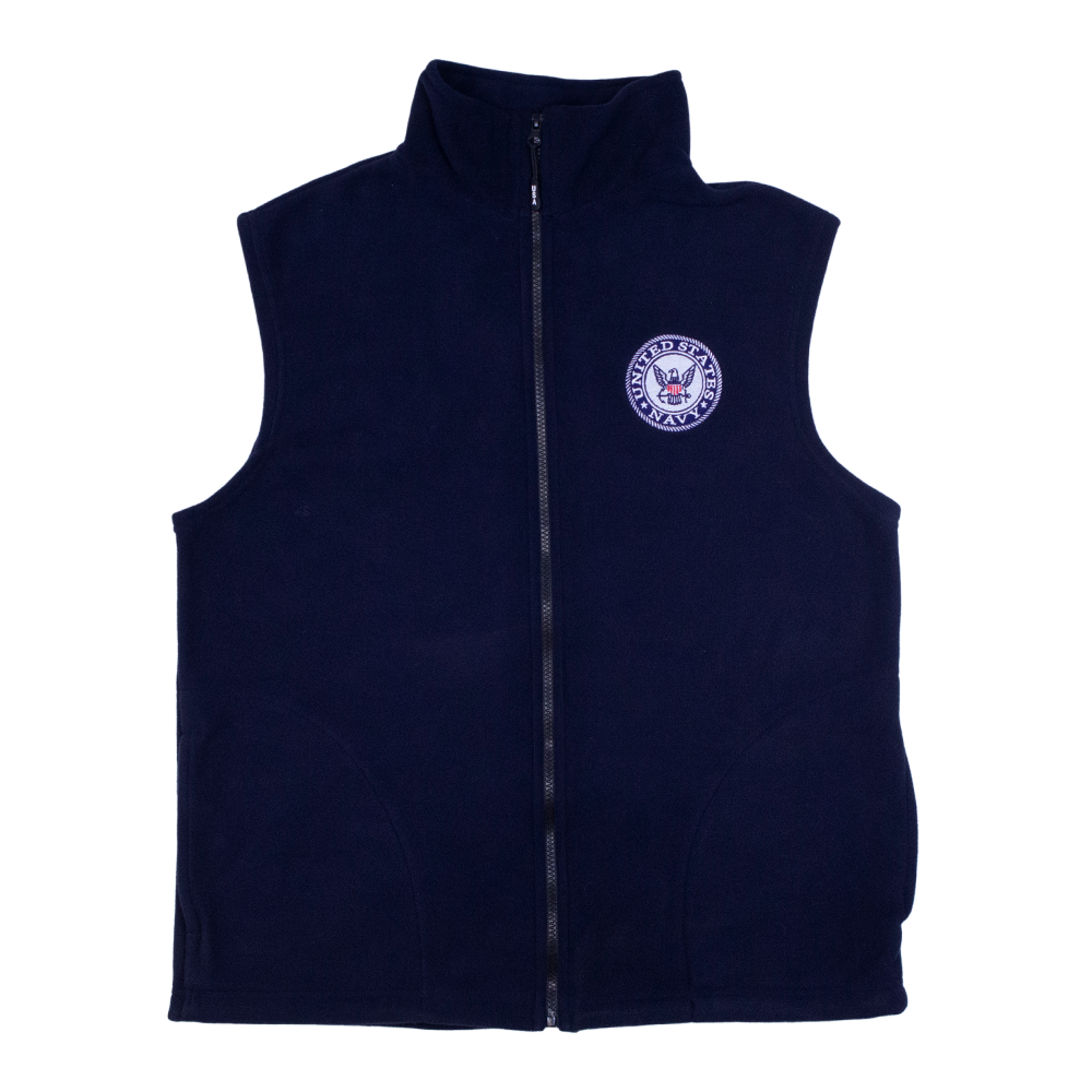 Made in the USA US Navy Polar Fleece Vest – Official US Navy