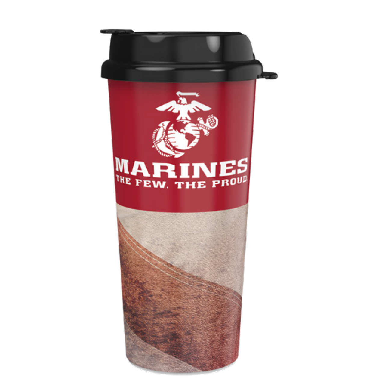 Marine Corps Plastic 16oz Travel Mug