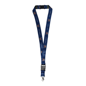 Front view of U.S. Navy Lanyard featuring bold Navy logo and double-sided printed design.