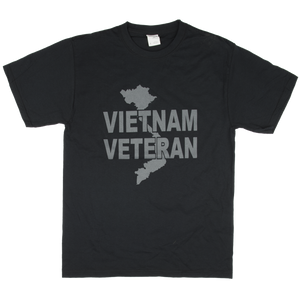 Vietnam Veteran Solid Color Logo Front T-shirt Vietnam Veteran Solid Color Logo Front T-shirt