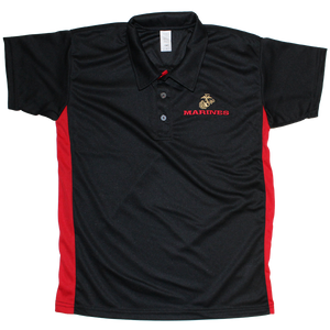 Made in the USA: US Marines Performance Polo Shirt Made in the USA: US Marines Performance Polo Shirt