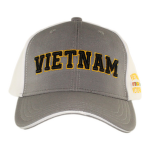 Vietnam Veteran Performance Grey White Cap Vietnam Veteran Performance Grey White Cap