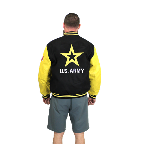 U.S. Army Leather Varsity Jacket | Official Military Heritage