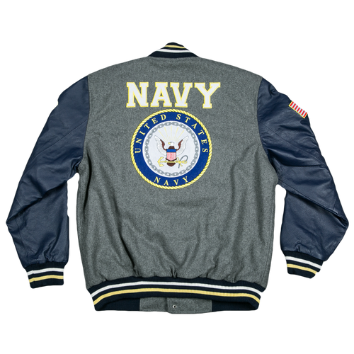 U.S. Navy Leather Varsity Jacket | Official Military Heritage