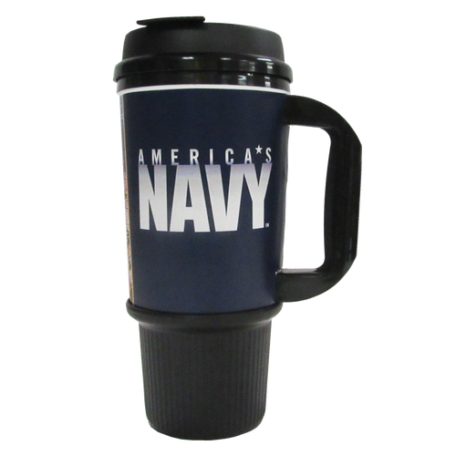 MADE IN USA Travel Mugs - Navy