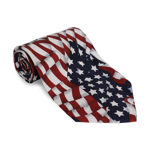 extra long patriotic ties