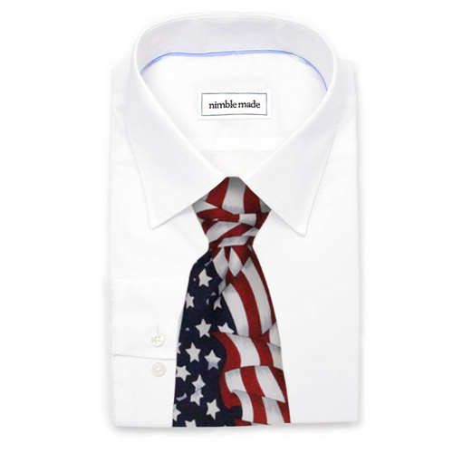 extra long patriotic ties