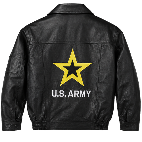 U.S. Army Leather Jacket – Official Licensed Military Outerwear