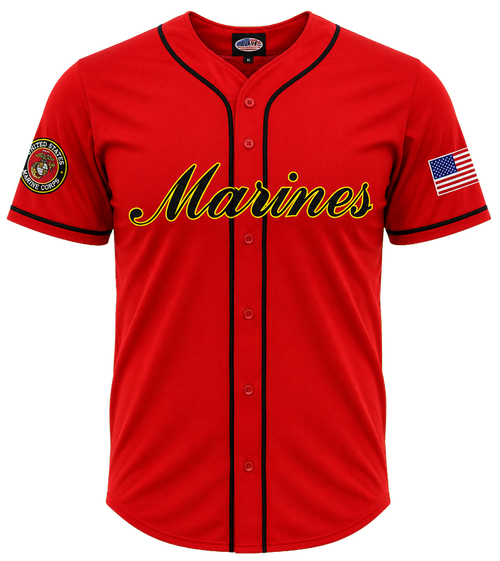 U.S. Marines Baseball Jersey – Official Licensed Military Apparel