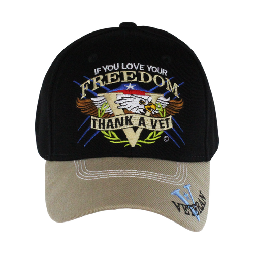 Embroidered Thank a Vet Cap