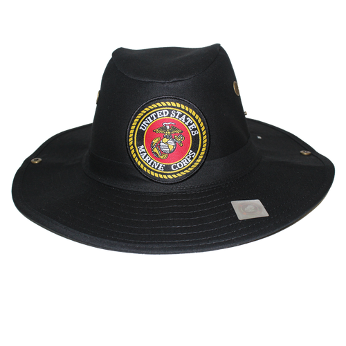 US Marines Black Military Hunter Hat