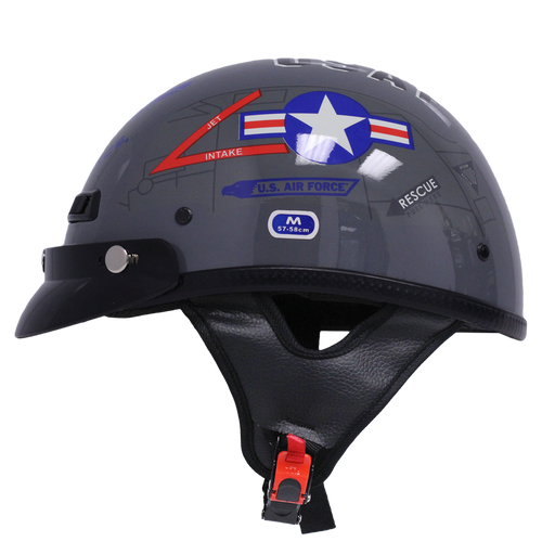 airforce dirt bike helmet U.S. Air Force Motorcycle Half Helmet
