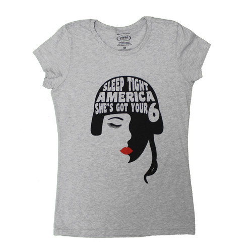 Front view of Women’s Savage Fight America T-Shirt featuring bold graphic design.