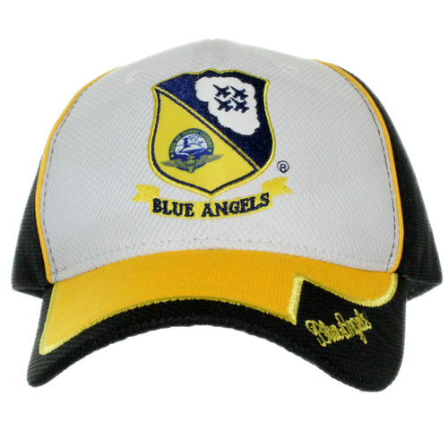 Front view of Blue Angels Performance Cap featuring 3D embroidered emblem.