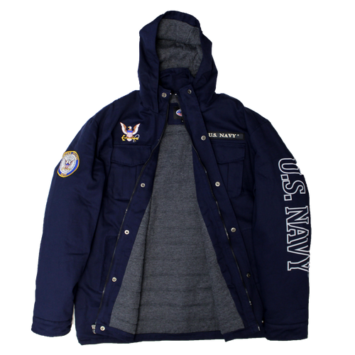 U.S. Navy Insulated Canvas Jacket – Heavyweight Military Cold