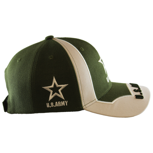 US Army Utility Cap – Olive Drab Tactical Embroidered Hat | 3D