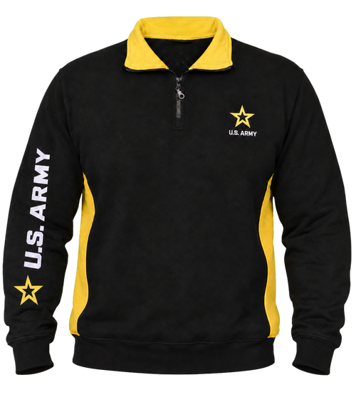 U.S. Army Color Block 1/4 Zip Sweatshirt | Official Military Pullover