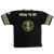 Back view of U.S. Army Football Jersey showing ‘Army Strong’ slogan and detailed embroidered graphics symbolizing military pride.