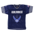 Front view of U.S. Air Force Football Jersey featuring embroidered Air Force emblem and bold ‘USAF’ lettering on breathable mesh fabric.