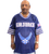 Model wearing U.S. Air Force Football Jersey showcasing official design, athletic fit, and detailed embroidered military graphics.