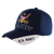 Right side view of official U.S. Navy embroidered hat highlighting logo and stitching.