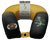 Front view of Vietnam Veteran Neck Pillow featuring embroidered yellow, red, and green veteran logo.