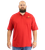 Front view of U.S. Marines Red Pocket Golf Shirt with embroidered Marine Corps logo on left chest pocket.