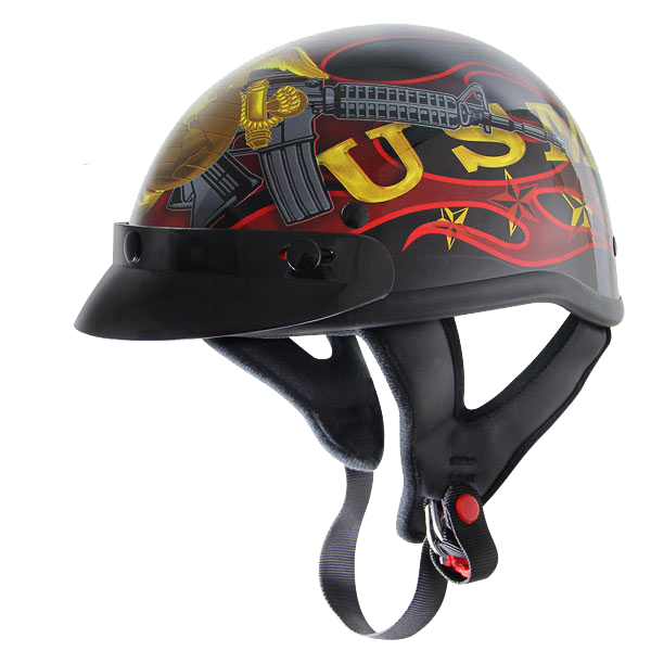 U.S. Marines Motorcycle Helmet | Official Licensed Gear U.S. Marines Motorcycle Helmet | Official Licensed Gear