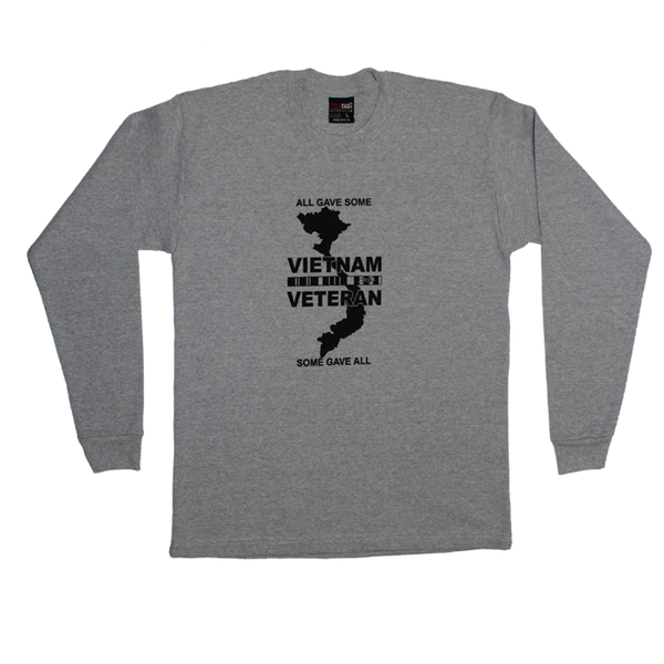 USA MADE Long Sleeve Thermal Waffle TShirt Vietnam Veteran