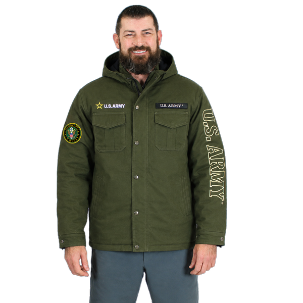 U.S. Army Insulated Canvas Jacket – Military Cold-Weather Field