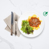Vegetarian Spaghetti Lentil Bolognese with Salad - Seattle Suttons Healthy Eating