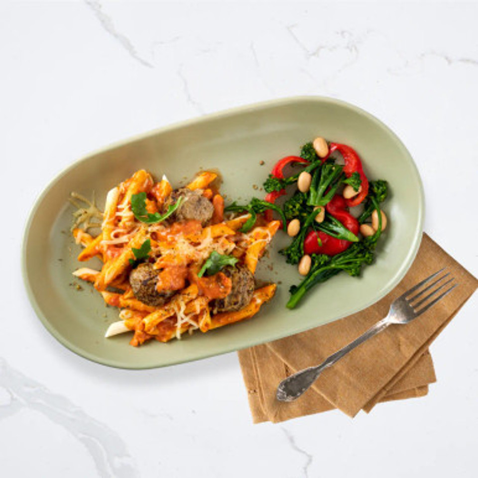 Penne Vodka Meatballs - Seattle Sutton's Healthy Eating Penne Vodka Meatballs - Seattle Sutton's Healthy Eating